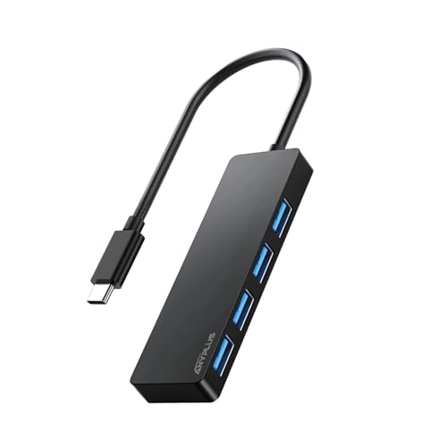 ANYPLUS USB-C ハブ、USB ハブ Type-C 5Gbps高速データ転送 4つのUSB3.0ポート付きUSB C ハブ 、USB