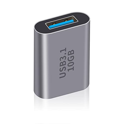 Duttek USB C to USB A 3.0中継アダプタ USB Cメス to USBメスアダプタ3.1 Gen2、USB Type C