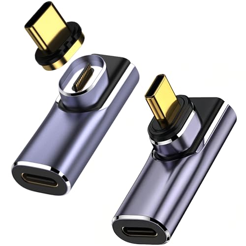 140W L字型1個入り(磁気)-/-/140W/40Gbps/8K 60Hz 磁気・NumberOfItems:2・?【アップグレード140W】：USB Cマグネットアダプターは5V/3A-28V/5A、最大140WのUSB電力供給を実現でき、お使いのデバイスに最速の充電を提供します。・?【24ピン磁気設計】：USB Cアダプタは新しい磁気設計を採用し、24本の金メッキピン、それは自動的に、迅速かつ容易に磁気接続でき、充電とデータ転送を同時に達成します。・?【40Gbpsデータ転送】：USB CアダプタはUSB 4規格に適合し、最大40Gbpsのデータ転送速度があります。映画や音楽などをわずか数秒で転送できます。データ転送速度はUSBデバイスとケーブルのサポートに依存することにご注意ください。・?【8K映像出力】：このUSB Cアダプタは8K映像出力も4K@60Hzをサポートします。旅行先、自宅、オフィスなどで充電、オーディオ、ビデオ、データ転送を楽しむことができます。・?【幅広い互換性】：Nintendo Switch、MacBook Pro/Air、Sur