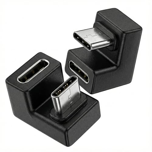 fine?R USB-C アダプター U字型 180度 方向変換 オス?メス Type-C コネクタ 高速データ転送 USB3.1 Gen2 P