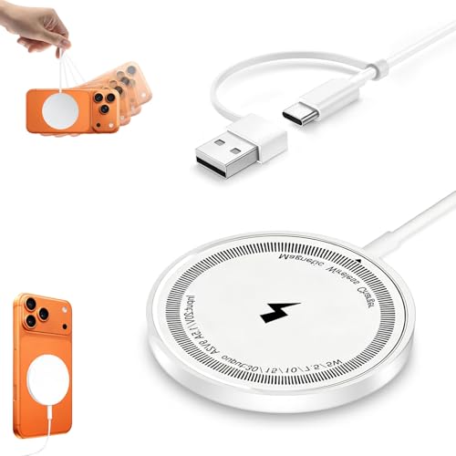 ワイヤレス充電器 マグネット式 Phone17/16/15/14/13/12シリーズに対応 マグセーフ 急速 超薄型 無線充電器 超軽量 15W
