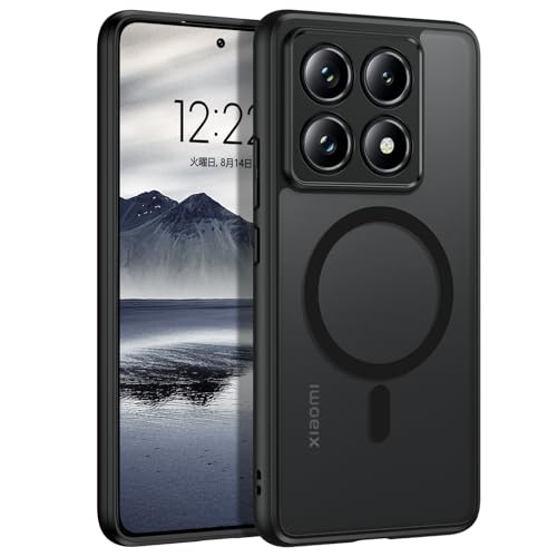 DOMAVER Xiaomi 14T Pro ケース 半透明 Magafe対応 ワイヤレス対応 耐衝撃 傷に強い背面 滑り止め Xiaomi 1