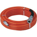 TRUSCO(トラスコ) αウレタンブレードホース 7X10mm 30m カップリング付 TUH-30
