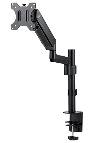 エレコム モニターアーム ディスプレイアーム シングルアーム ロング スプリング式 支柱 耐荷重:約1~9kg ブラック DPA-SL06BK