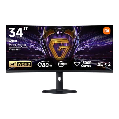 樂天商城 - シャオミ Xiaomi 曲面ゲーミングモニターG34WQi 34 インチ WQHD ディスプレイ 400nitsの高輝 3440×1440 15