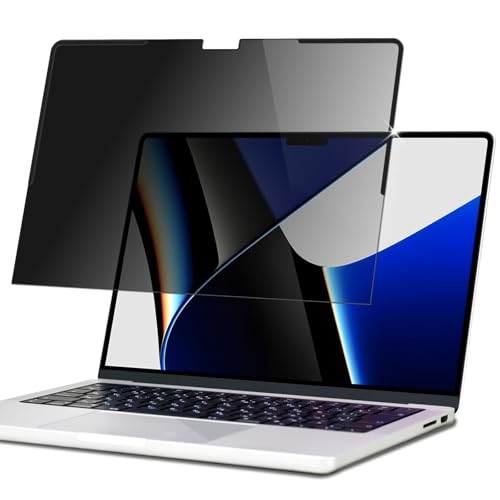 ブラック/MacBook Pro 14/-・Size:MacBook Pro 14・★対応機種：MacBook Pro 14インチ 2026年モデル（M5 Pro / M5 Max ) / 2025年モデル（M5）/2024年モデル (M4 / M4 Pro / M4 Max) / 2023年モデル (M3 / M3 Pro / M3 Max) / (M2 Pro / M2 Max) 用 / 2021年モデル (M1 Pro / M1 Max) (A3112 A3185 A3401 A2442 A2779 A2918 A2992)・★プライバシー保護：正面からの視認性を保ちつつ、側面からの覗き見を防ぐことができる覗き見防止フィルターです。約60度の視野角（左右30度）を越えると、画面が暗く表示されるため、新幹線やカフェで作業をしていても情報の漏洩リスクを回避することが可能です。・★安定装着で浮きづらいマグネット式デザイン：マグネット固定式のフィルターにより、ワンタッチで簡単に着脱が可能。従来の上部のみのマグネットに加え、サイド部分にもマグネットを配置したことで、開閉時に