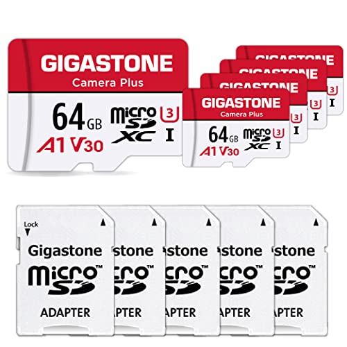 【4K 動画録画】 Gigastone マイクロsdカード 64GB 5個セット 4K UHD録画 5 SDアダプタ付き 5 ミニ収納ケース付き 【4K 動画録画】 Gigastone マイクロsdカード 64GB 5個セット 4K UHD録画 5 SDアダプタ付き 5 ミニ収納ケース付き