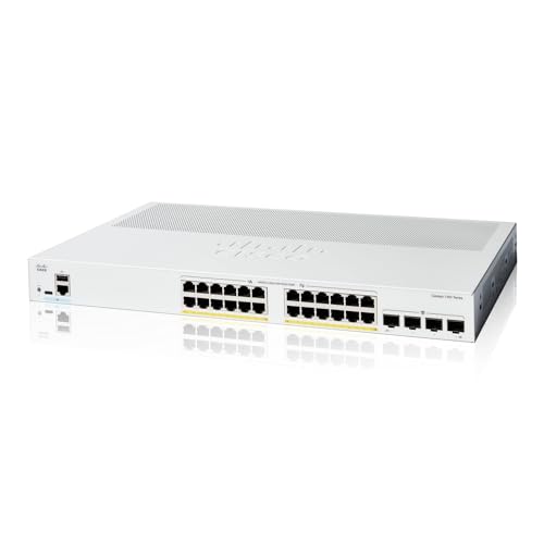 シスコシステムズ (Cisco) Cisco Catalyst 1200-24P-4G スマート スイッチ 24 ポート GE PoE 4x1G