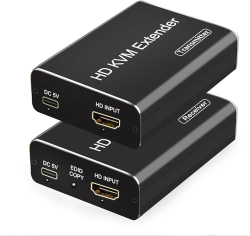 HDMI KVM ƥ 60M LAN Ĺ 1080P 2USB Ĺ HDMI USB  CAT6 CAT7 ...