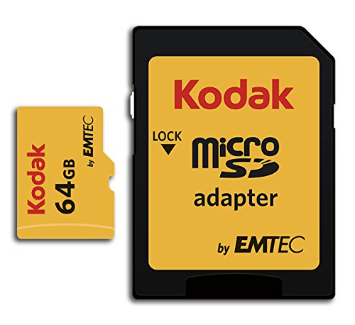 ブラック/64GB/EKMSDM64GXC10K・パッケージ個数:1・A1アプリのパフォーマンス:Androidアプリ(6.0 OS以上)向けに最適化されており、アプリの起動とパフォーマンスを高速化します。・容量:ゲーム、アプリケーション、写真、フルHDビデオなど、最大64GBのストレージ容量で、スペースが不足することなく、すべてのマルチメディアファイルをお楽しみください。・最大25MB/秒の書き込み速度:Androidスマートフォンやタブレットで高解像度の写真をたくさん撮影できます。 最大85MB/秒の読み取り速度:付属のSDアダプターにより、すべてのマルチメディアファイルに高速アクセスし、メモリカードから他のmicroSD互換デバイスやSDデバイスに高速転送できます。・UHS SPEED CLASS 1(U1):メモリーカードはフルHD(1080P)の動画録画と再生に最適化されています。・Kodakカードは、KodakカメラFZ45 / FZ55を含むSDXC規格をサポートするすべてのカメラと互換性があります。 互換性を確保するために、FZ55カメラをファーKODAK 64GB クラス10 UHS-I U1 MicroSDXCカード アダプター付き 書き込み速度10倍