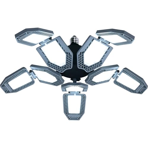 山善(YAMAZEN) LED ガレージライト 投光器 作業灯 角度調節最大155度 70W 10000lm 6500K 屋内用 省エネ 取付簡