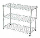 エイアイテック(AITECH)メタルラック本体 ホワイト 75x35x61.8cm 19φスチールラックセット NS-7535WH