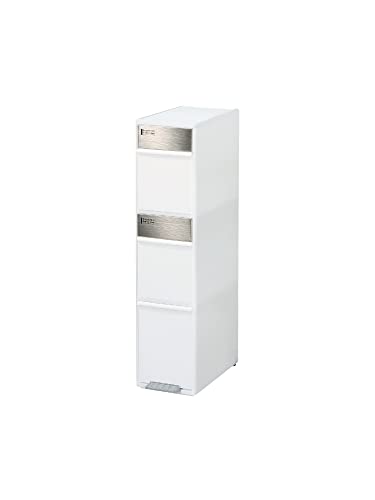 Rakuten - ライクイット (like-it) ペダル式 ゴミ箱 多段 分別スイングステーションワイド 約55L(20Lx2段・15Lx1段) ステンレスパネ