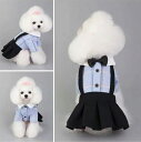 【送料無料】犬服 ワンピース 学生服 犬 服 洋服 制服 犬ドレス かわいい おしゃれ 小型犬 中型犬 ペット服 通気 散歩 お出かけ 記念撮影 カップル