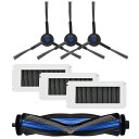 エコバックス N30 PRO OMNI / N20 MAX PLUS 用 サイドブラシ、フィルター、メインブラシ 互換交換パーツ7点セット 互換品