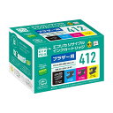 LC412-4PK リサイクルインクカートリッジ 4色パック エコリカ ECI-BR412-4P ブラザー対応 【沖縄・離島 お届け不可】