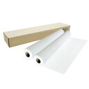 【2本セット】インクジェットロール紙 厚手マットコート紙 幅1067mm(42インチ)×長さ30m 厚0.185mm プロッター用紙 大判ロール紙 大判インクジ...