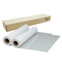 【2本セット】インクジェットロール紙 マット合成紙(グレー糊付) 幅1067mm(42インチ)×長さ30m 厚0.24mm プロッター用紙 大判ロール紙 大判イ...
