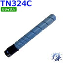 【現物再生品】【期間限定】【リサイクルトナー】 TN324C トナー シアン コニカミノルタ用 ※空カートリッジを先に回収 【沖縄・離島 お届け不可】