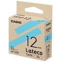 商品詳細 商品名 Lateco 詰め替え用テープ 本数 1本 JANコード 4549526701733 対応機種 ラベルライター Lateco EC-K10 ラベル色 水色地に黒文字 サイズ 幅：12mm　長さ：8m 配送方法 メール便（送料無料・代引不可） 検索用キーワード：カシオ計算機 テプラ ネームランド オフィス機器　