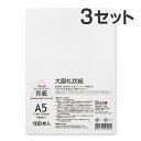 【100枚入×3セット】コピー プリンタ用紙 和紙 大直礼状紙 A5 / 挨拶状 案内状 招待状 冠婚葬祭 礼状印刷 メニュー用 印刷用紙 フォーマル 和風 イ...