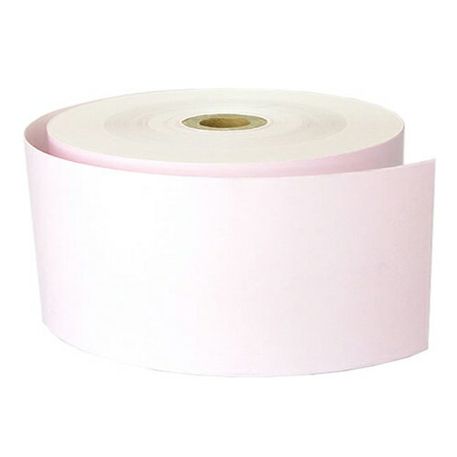 60mm幅用 60×130×25.4 ピンク 130μ カラー感熱レジロール紙 【30巻】 【沖縄・離島 お届け不可】