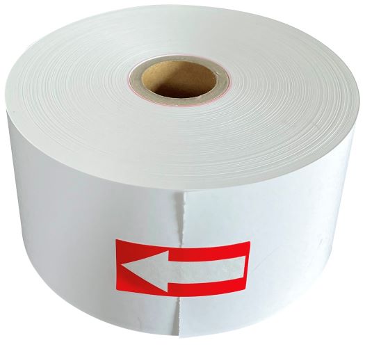 売機用ロール紙 紙幅60mm×100m×25.4mm (1インチ) 白紙 紙厚 105μ 8巻入 券売機用感熱ロール紙 【沖縄・離島 お届け不可】