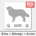 車 シール ステッカー バーニーズ 名入れ 横向きシルエット 18cm・20cm 転写シール ギフト プレゼント ペット 車用 キズ隠し 傷隠し