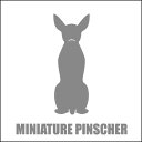 【お買い物マラソン応援】車 ステッカー 犬 ミニチュアピンシャー 後ろ向き 13cm シルバー シルット 車窓 バックドアガラス リアガラス フロントガラス サ...