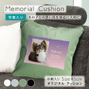 オリジナルクッション ペットメモリアル クッション 45cm 中綿入り うちの子 オーロラ 写真入り メモリアル メモリアルグッズ オーダーメイド インテリア ...