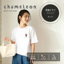 カメレオン 名入れ 半袖Tシャツ おしゃれ かわいい シンプル ペットグッズ ギフト プレゼント トップス オーダーメイド レディース メンズ