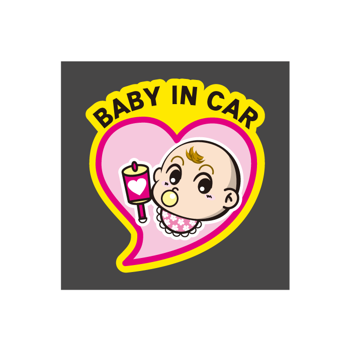 ☆ 赤ちゃん ステッカー BABY IN CAR ピ