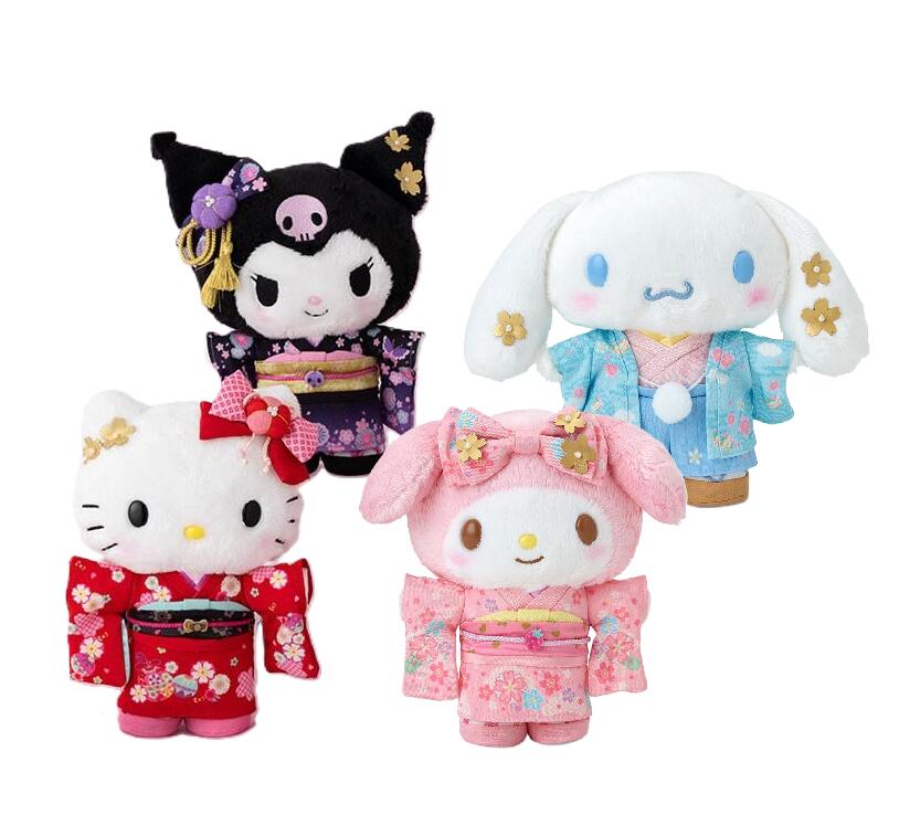 サンリオ ポムポムプリン 夏祭り 着物 ぬいぐるみ サンリオ キャラ盛り