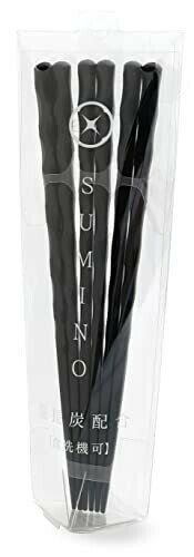 SUMINO 備長炭入 耐熱箸三膳 SN-07 （4006）