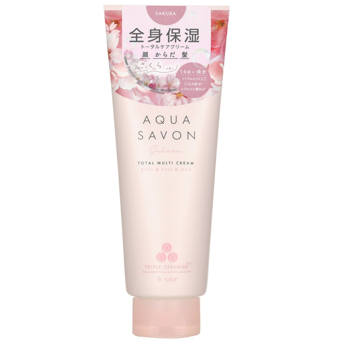 AQUA SAVON アクアシャボン トータルマルチ クリーム さくら 桜 (9605) 全身用 保湿