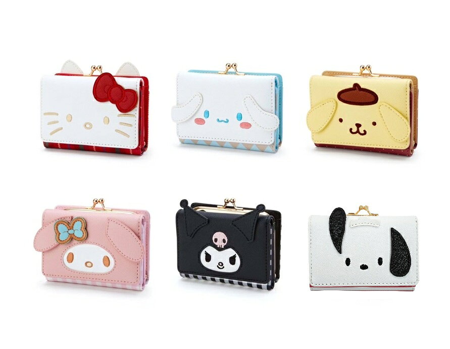 Rakuten - ★数量限定★ サンリオ ミニ 口金財布 三つ折り ウォレット キャラクターグッズ シネマコレクション ハローキティ・マイメロディ・クロミ・ポムポムプリン・シナモロール・ポチャッコ 送料無料