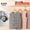子供 中綿ベストかわいい キッズ あったか 子供用 暖かい ルームウェア厚地 キッズスリーパー キルティング100-170cm ピンク パープル グレー dt6...