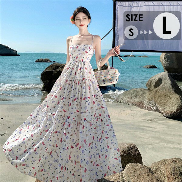 リゾートワンピース レディース サマードレス ワンピース 夏ワンピ ロング おしゃれ ファッション 春夏 カジュアル 大きいサイズ 体型カバー ゆったり 大きめ きれいめ ハワイ 沖縄 旅行用 大人 20代 30代 40代 可愛い dd100c6c6m4