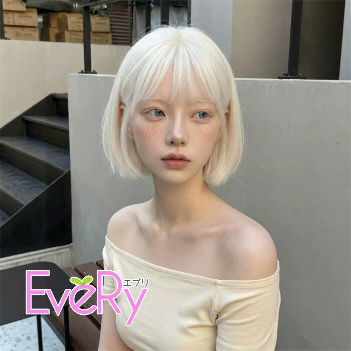 乐天商城 - フルウィッグ ショート レディース ハロウィン ふんわり前髪 前髪あり 原宿風 かつら ぱっつん前髪 コスプレ 可愛い コスチューム 仮装 大人用 イベント 学園祭 文化祭 変装 dp135c6c6x0