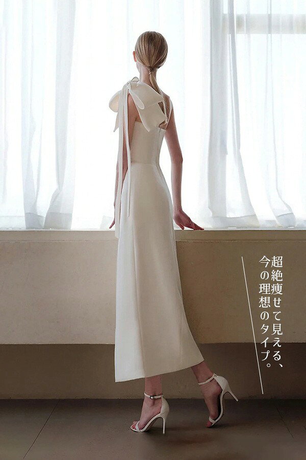 ドレス・ファッション エブリの花嫁 ウェディングドレス プリンセスライン 白ドレスワンピース プリンセス シンプル 結婚式 披露宴 前撮り 後撮り 撮影用 フォトウェディング ロングドレス hs012cycym6｜アングル3