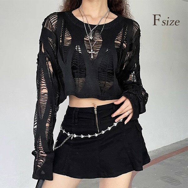 トップス ゴシック パンク 地雷系 原宿風 Y2K ハロウィン セクシー SEXY 薄手 欧米風 ヒップホップ ハロウィン衣装 ダーク系 ゴシック風 個性的 舞台 Halloween sy026cycym6