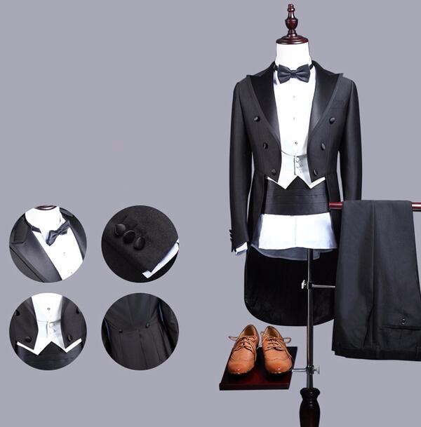 メンズ スーツ タキシード 燕尾服 司会者 発表会 演奏会 ダブルブレスト メンズフォーマル 結婚式 イブニングコート メンズ ビジネス 5点セット リボン付き ステージ 文化祭 学園祭 S M L XL 2XL 3XL dg556f0f0y7/代引不可