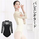 バレエ レオタード 大人 ダンスウェア ダンスレオタード 衣装 練習 袖なし ノースリーブ スタンドカラー ハイネック レース 透け感 無地 オープンバック レ...