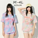 水着 タンキニ レディース 体型カバー M L 2L 3L 4L 中学生 高校生 3点セット ラッシュガード セパレート カバーアップ ショートパンツ 大きいサイズ 二の腕カバー 露出控えめ 女の子 海 プール リゾート おしゃれ 可愛い グリーン パープル mg001lclcm6