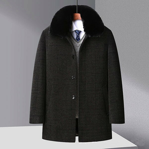 ステンカラー コート メンズ ビジネスコート ジャケット アウター 秋冬服 防寒 40代 50代 60代 上品コート ジャケット 大きいサイズ 2XL 3XL 4XL 体型カバー シンプル カジュアル ゆったり あったか 裏起毛 dg033m3m3t2 everysp-10019577 ドレス・ファッション エブリ サンプル画像3