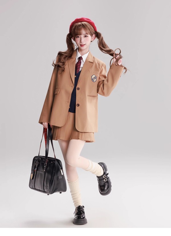 入学式 卒業式 制服 女の子 jk スーツ 2点セット 小学生 中学生 高校生 ジュニア 中学 受験 女児 大きいサイズ ゆったりサイズ 無地 小柄 オシャレ 卒服 誕生日 プレゼント ギフト 中高生 通学 制服 お受験 ピアノ 演奏会 発表会 ベージュ ダークベージュ S M L dg684m4m4m6