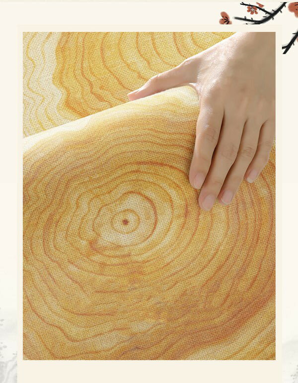 カーペット リビング 木目調 年輪柄 北欧風 ラグ マット 室内 滑り止め 洗える カートゥーン風 おしゃれ ラウンド 柔らかい 足冷え対策 クーラー対策 風水 水洗い 上品 かわいい 寝室 書斎 客室 子供部屋 新生活 DIY ブラウン ja703m4m4m6 [2]