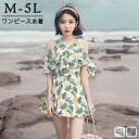 ワンピース水着 服みたいな 体型カバー レディース フリル 水着 ぽっちゃり 大きいサイズ ガール 可愛い 痩せ見え リゾート 温泉 ビーチ プール 海 水泳 セクシー オトナ女子 かわいい おしゃれ 韓国風 ハワイアン df203n1n1t2