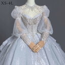 ウエディングドレス ワンピース 白 花嫁 大人 ロングドレス 大きいサイズ 小さいサイズ キラキラ パフ 結婚式 二次会 披露宴 前撮り 後撮り ロング 撮影 ...