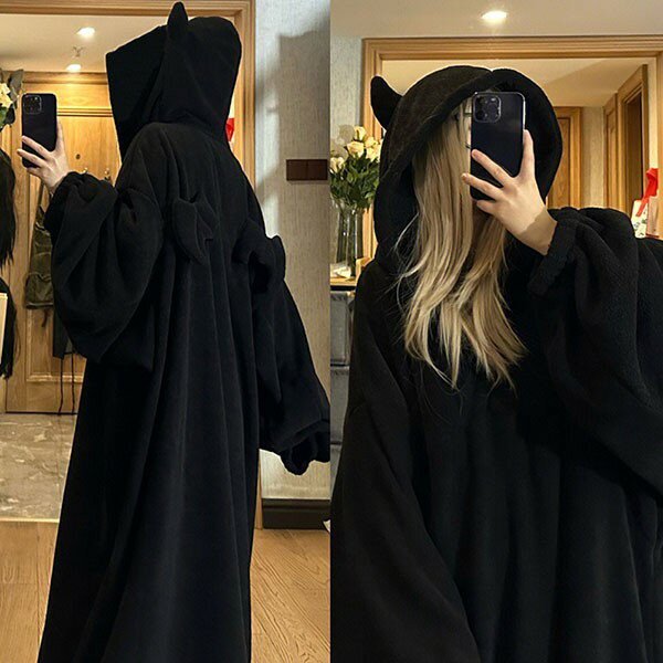 小悪魔 もこもこ ワンピース ルームウェア パ...の紹介画像3